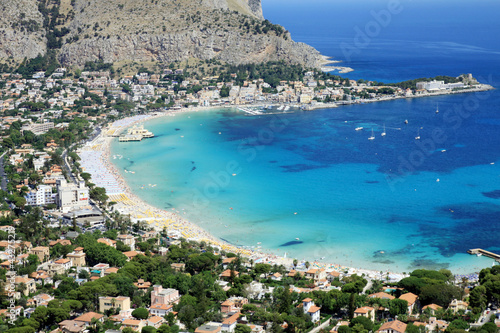 Mondello bay - Sicilia - Italy photo