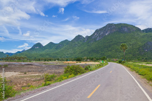 road along mountain