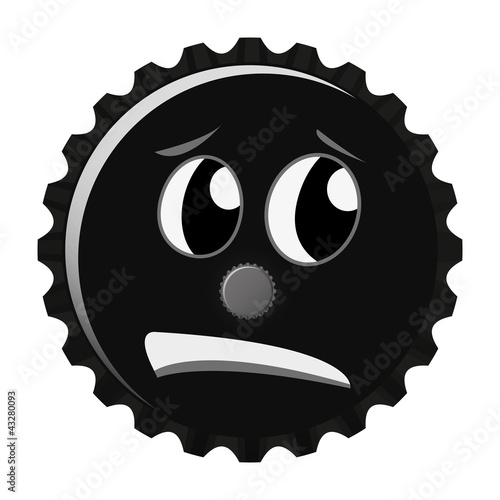 Angst Kronkorken Smiley