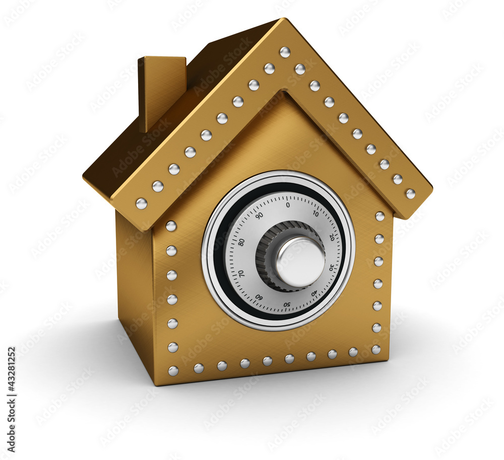 Fototapeta premium Gold house safe