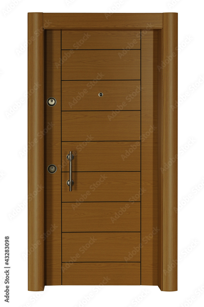 Security Concept. Many lock in only one door Security Concept. Many lock in only one door