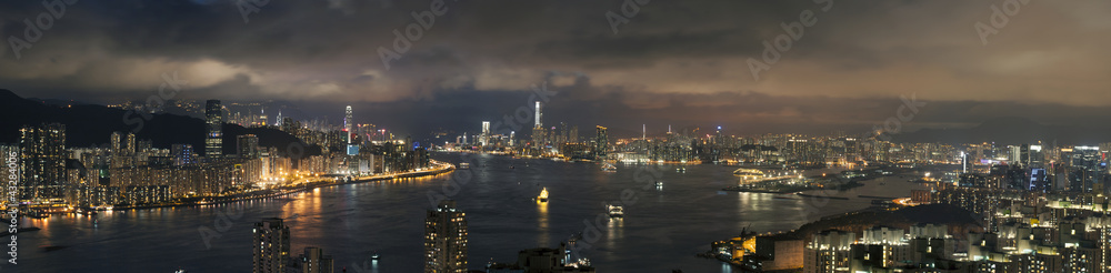 Victoria harbor of Hong Kong