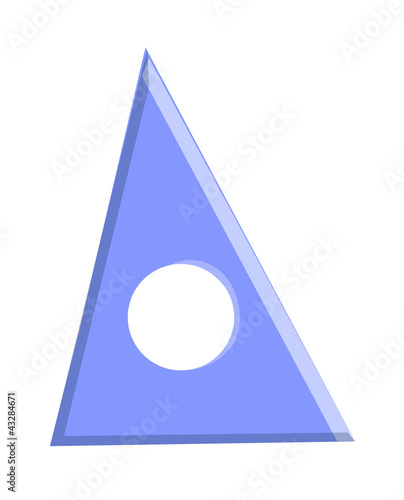 vector icon triangle rular