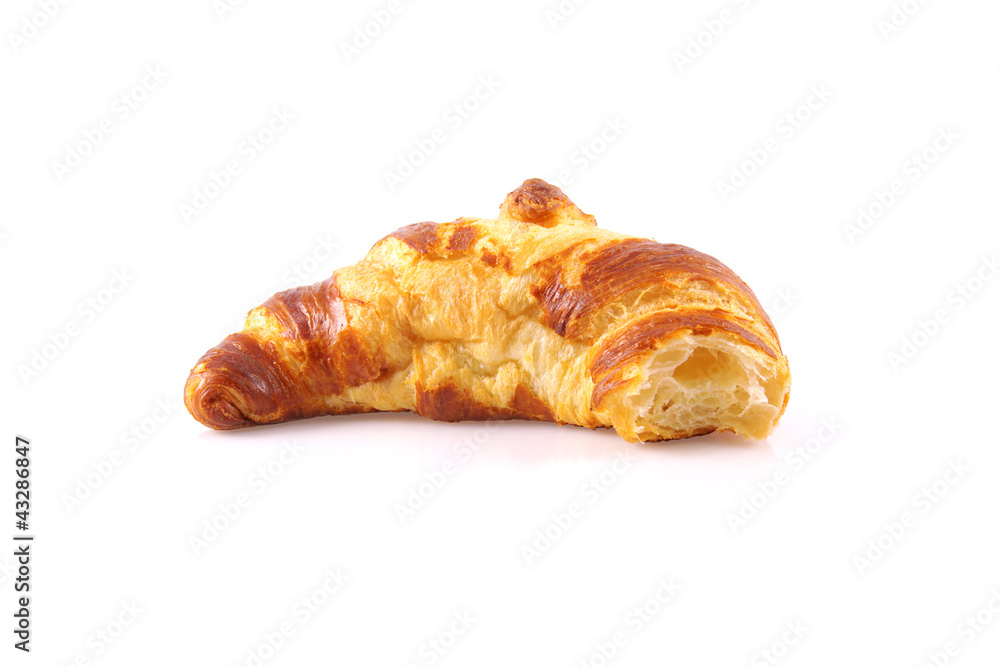 Abgebissenes Croissant Abgebissenes Croissant
