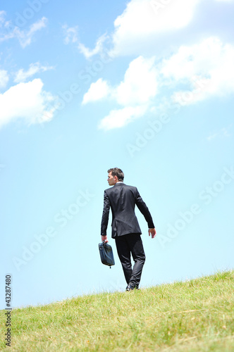 Business man walking