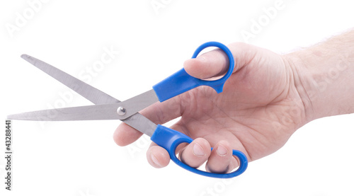 A hand with scissors
