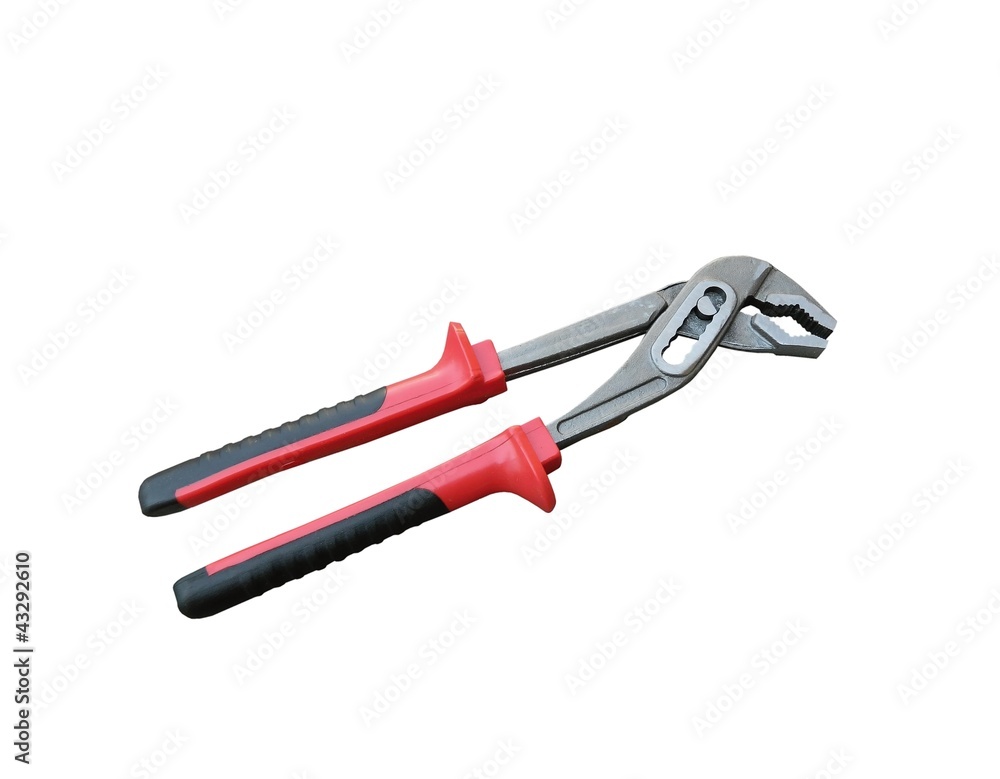 Pliers on a plain background Pliers on a plain background