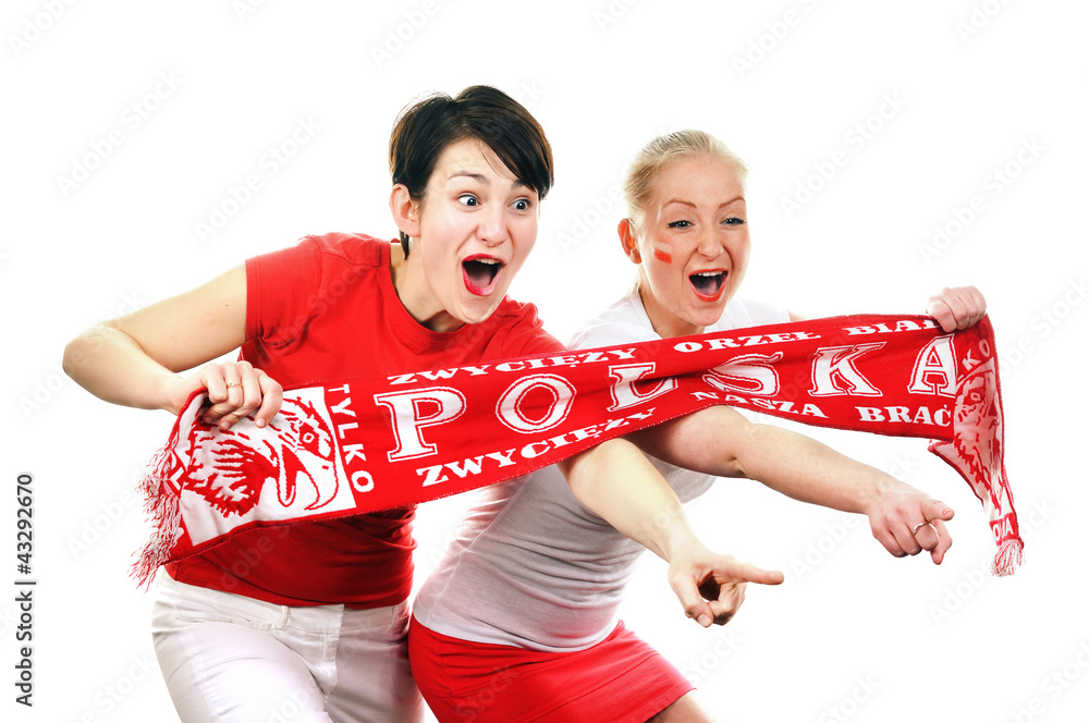 Two Polish soccer fans.