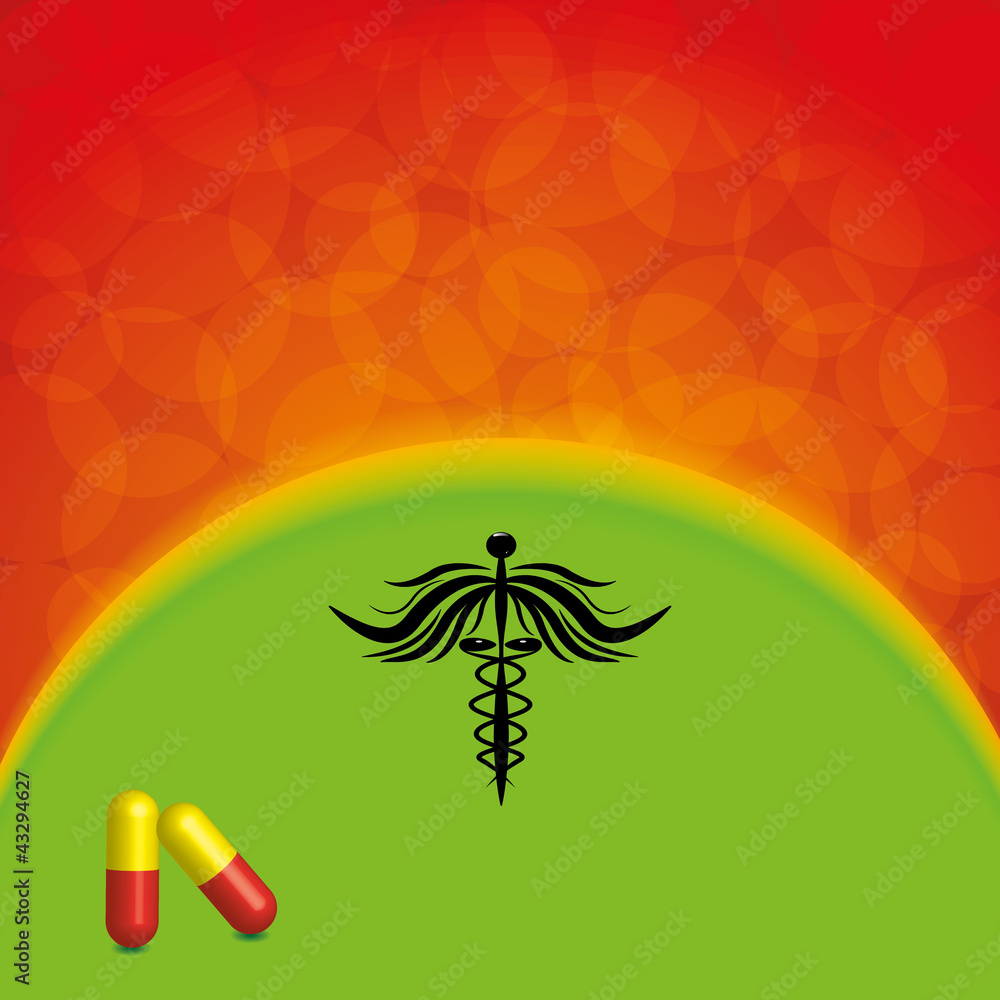 Abstract medical background
