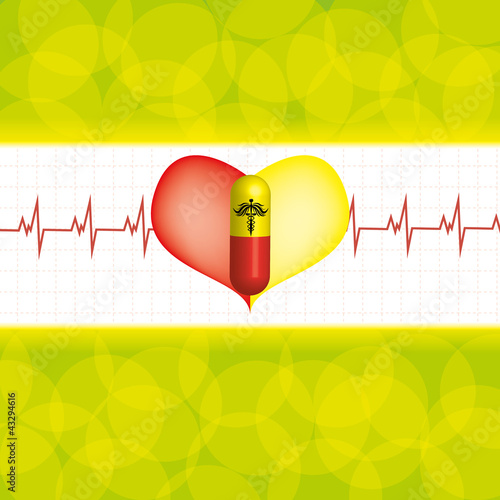 Abstract medical background
