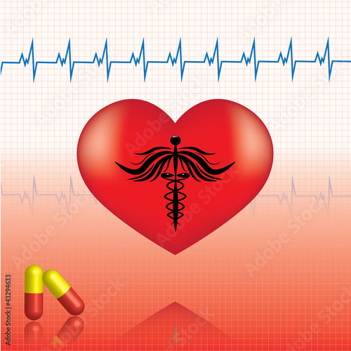 Abstract medical background