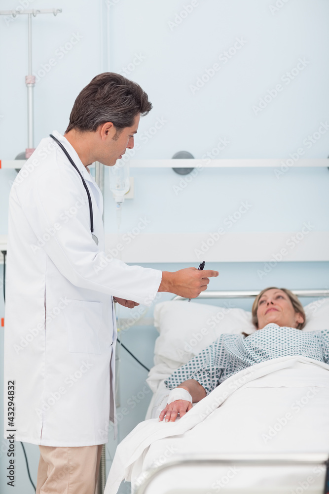 Doctor talking with his patient Doctor talking with his patient