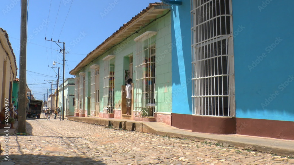 Typical colonial street of Trinidad, Cuba Typical colonial street of Trinidad, Cuba