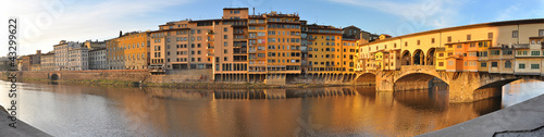 Firenze panorama ponte vecchio photo
