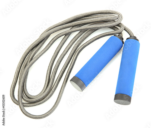 skipping rope isolated on white.