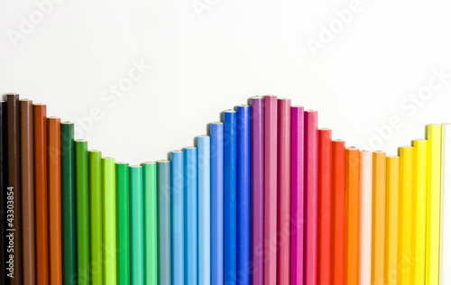 wave of color pencils