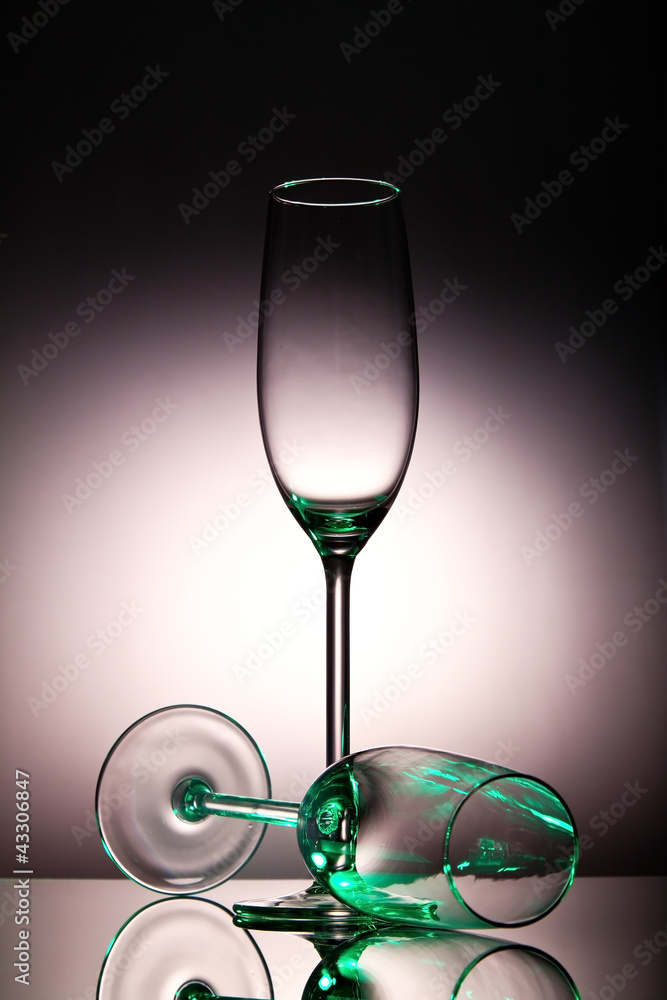 Two champaigne glasses Two champaigne glasses