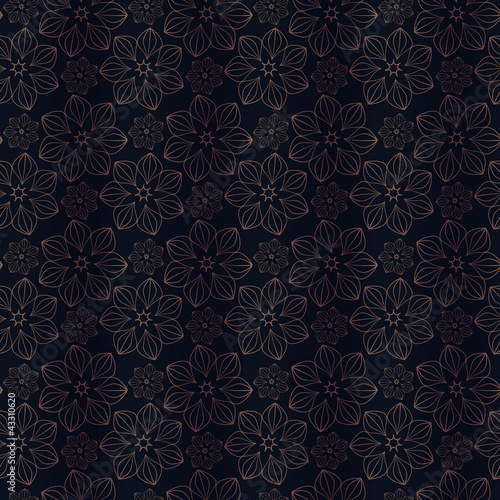 Wavy curtain imitation dark colored