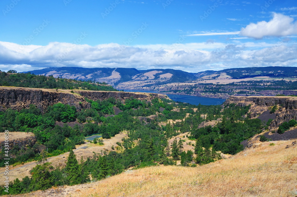 A View From Rowena Crest Overlook at Oregon