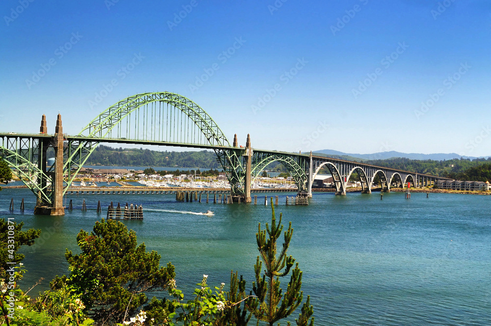 Newport Bridge at Oregon Coast