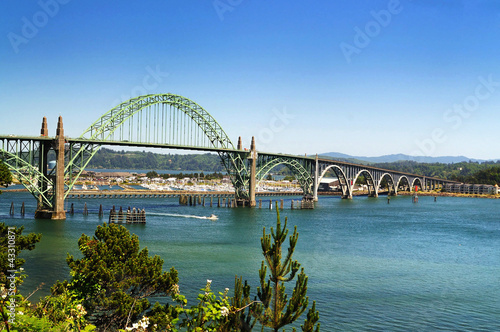 Newport Bridge at Oregon Coast photo