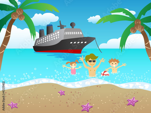 cruise to beach
