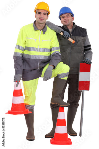 Принти на полотні A team of traffic guards