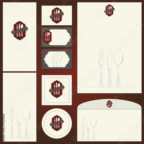 corporate identity template restaurant