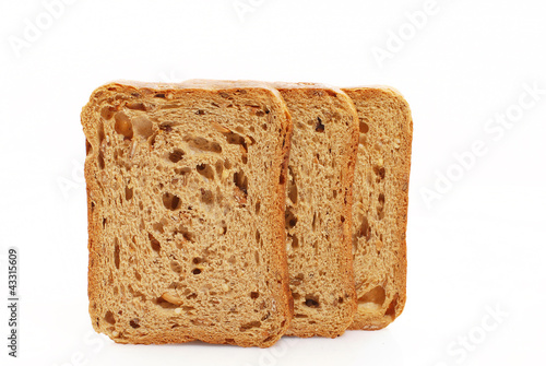 Toasted Bread isolated on white background