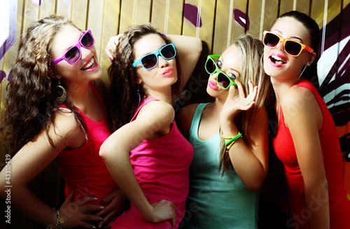 girls and wall