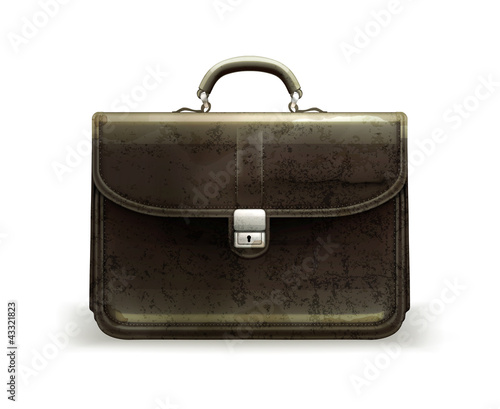 Brief case, old-style isolated