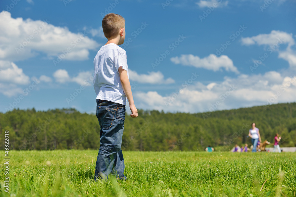 happy kids group have fun in nature happy kids group have fun in nature
