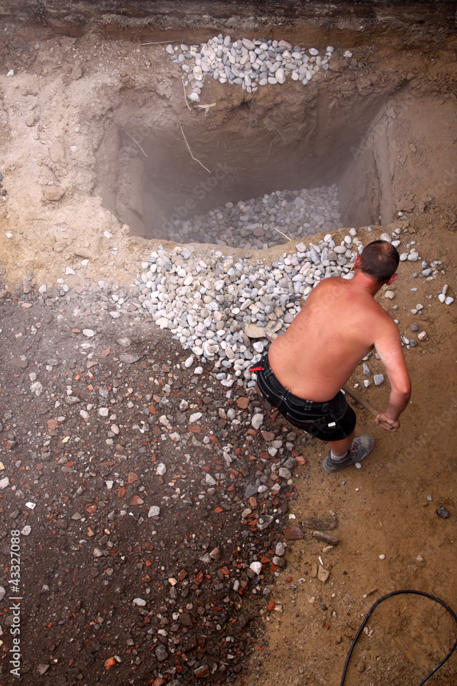 Sickergrube StockFoto Adobe Stock