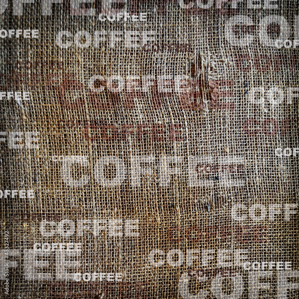 Obraz premium Background coffee texture vintage burlap