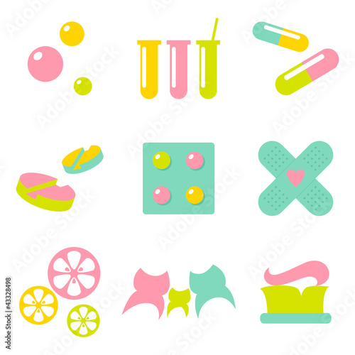 Medical / pharmacy / dentistry icons – logo design elements