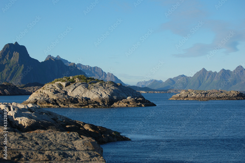 Beautiful Lofoten islands in summer Beautiful Lofoten islands in summer