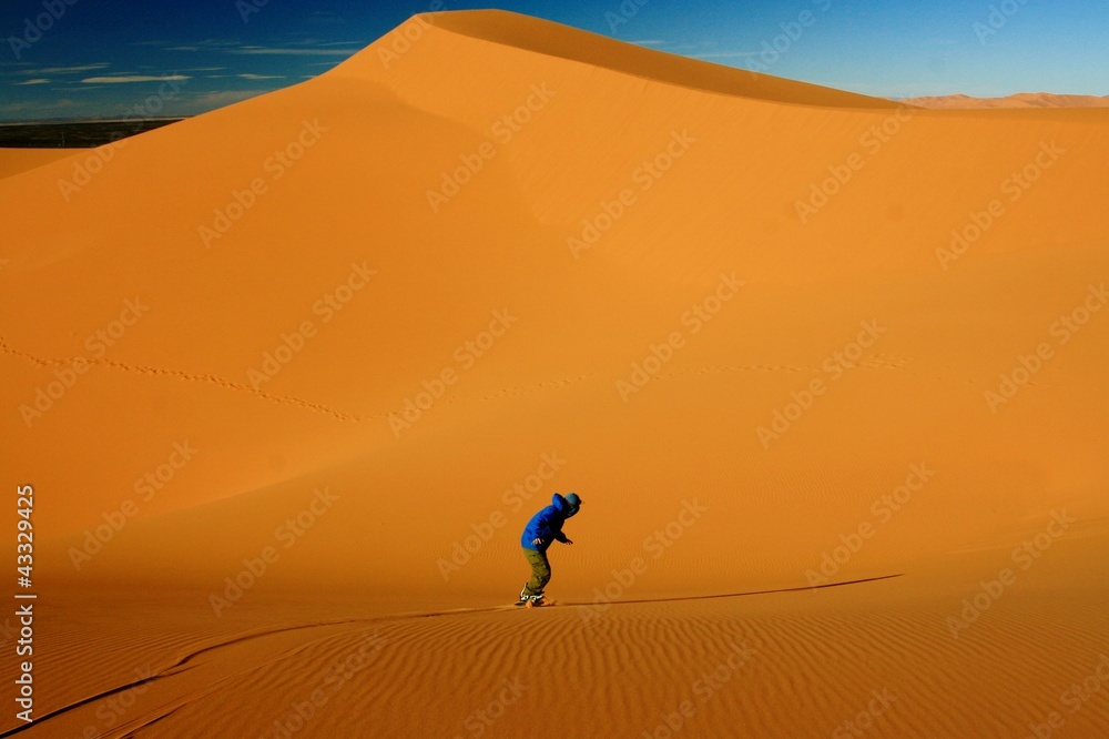 Highest sand dunes in Sahara desert, Morocco