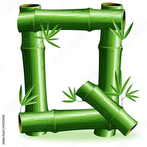 Bambù Lettera Q-Bamboo Logo Sign Letter Q-Vector