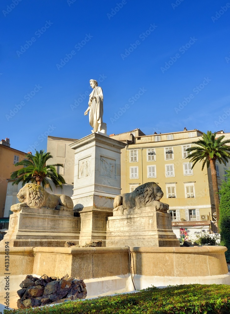 Naklejka premium place d'ajaccio