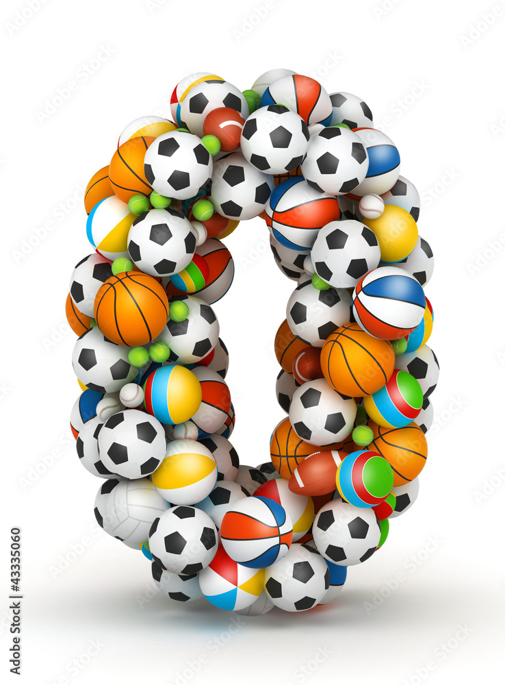 Number 0, gaming balls alphabet Number 0, gaming balls alphabet