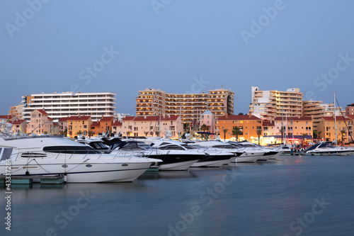Luxury yachts at Villamoura Marina in Algarve, Portugal photo