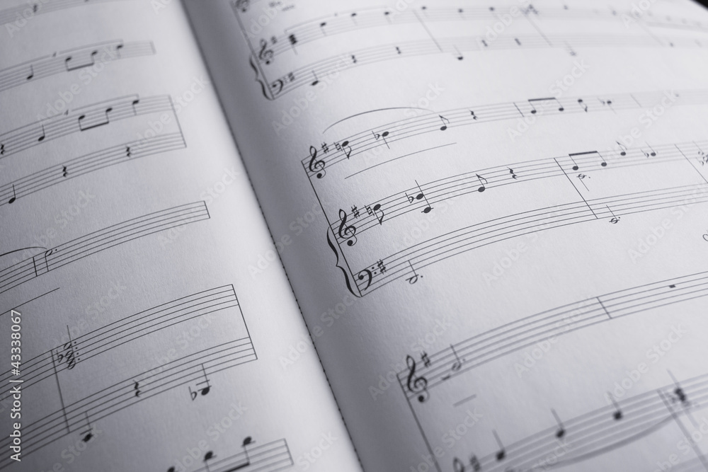 Naklejka premium Partition musicale