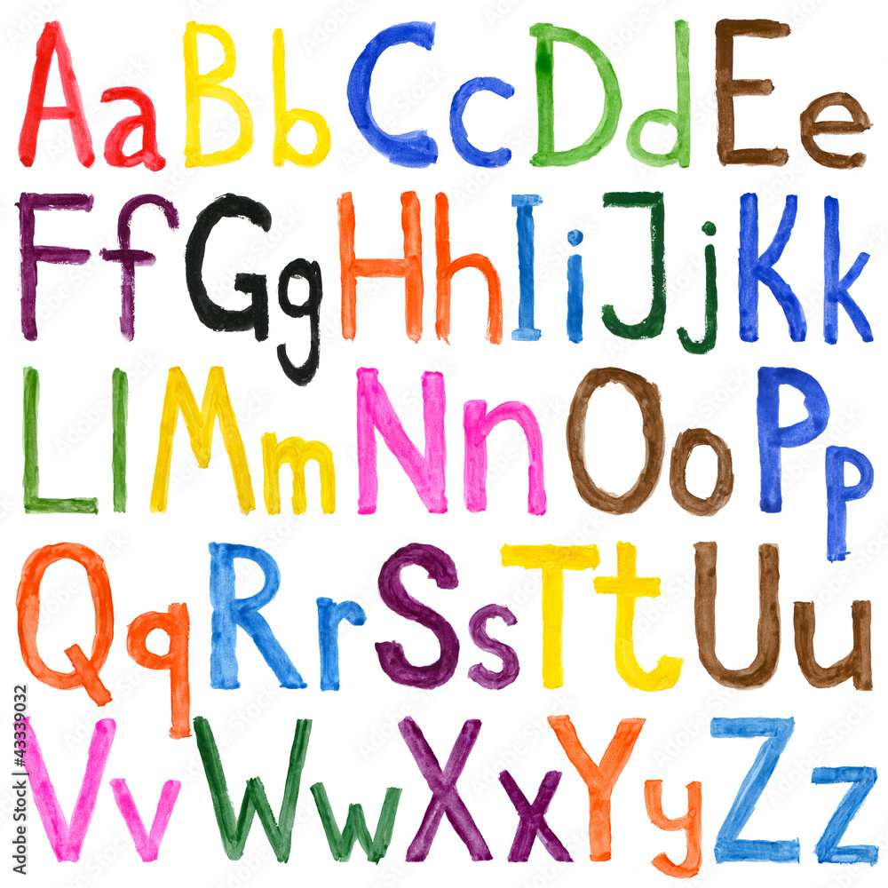 Alphabet watercolors Alphabet watercolors