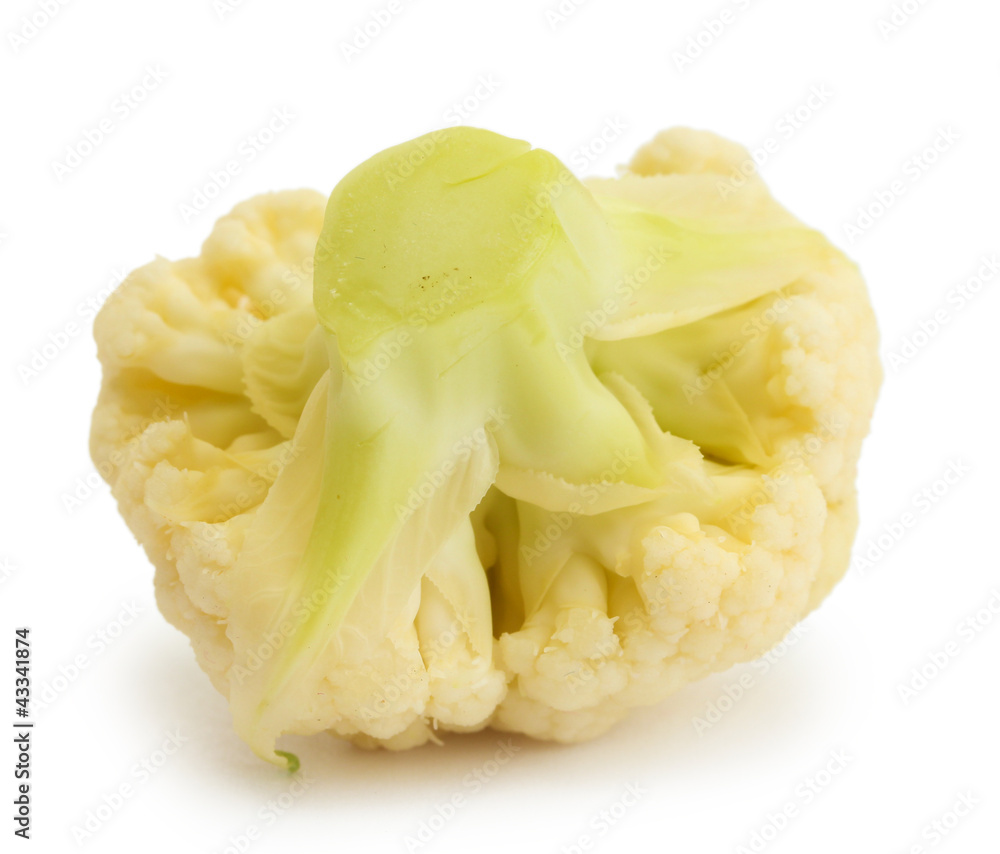 Fresh cauliflower isolated on white Fresh cauliflower isolated on white