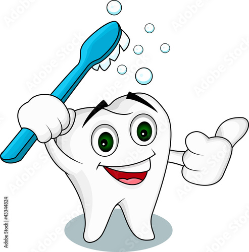 Tooth cartoon character
