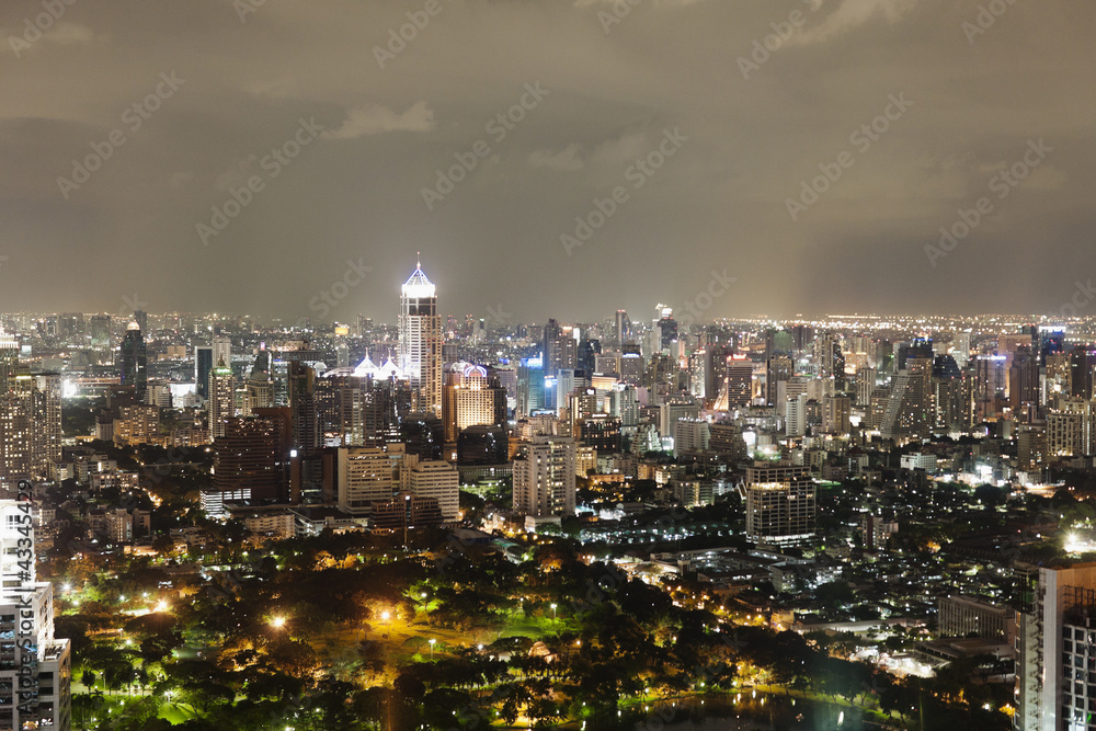 Bangkok cityscape at night Bangkok cityscape at night