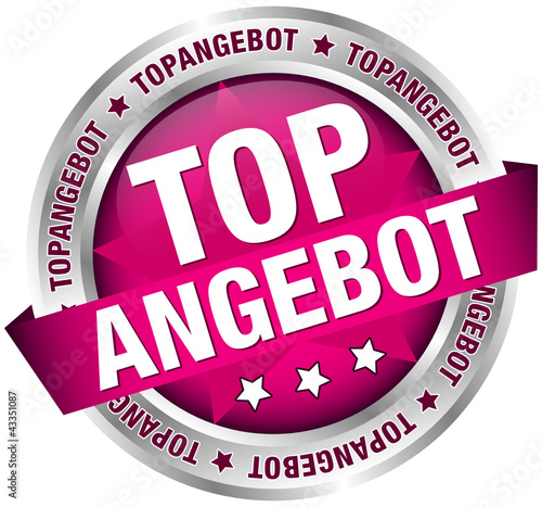 Button Banner "Topangebot" pink/silber
