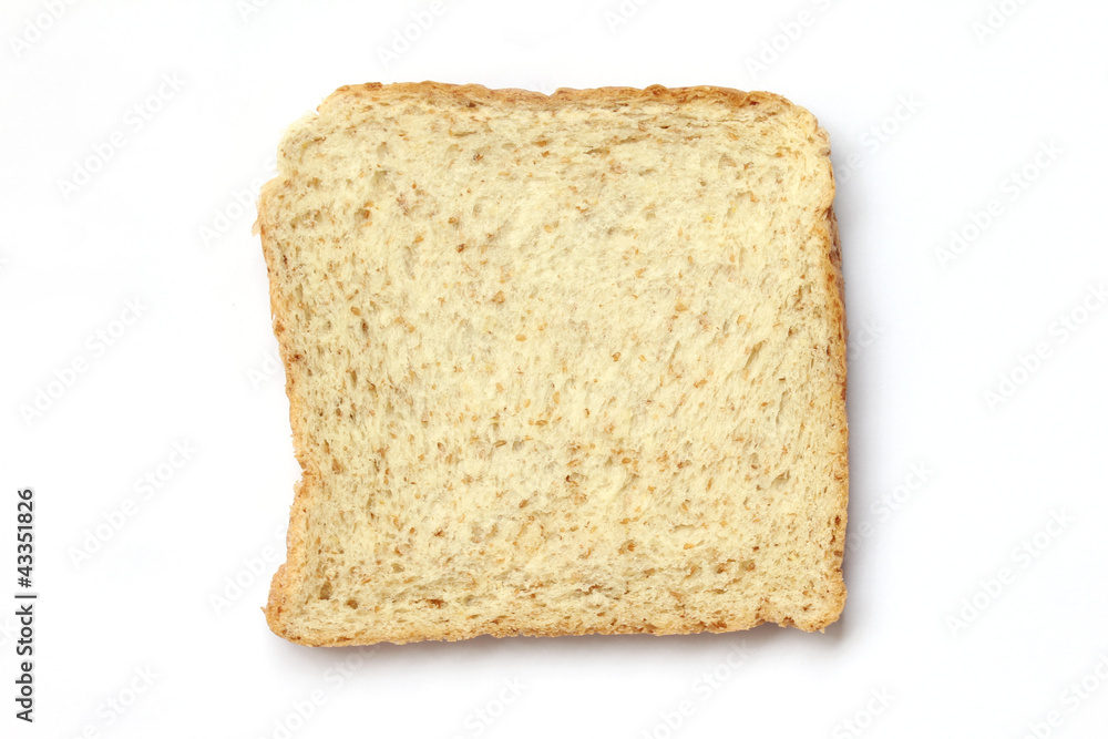 a slice of whole wheat bread a slice of whole wheat bread