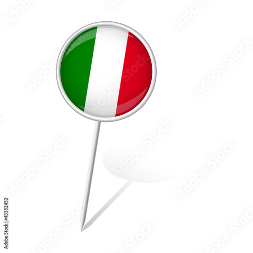 Pin rund - ITALIEN