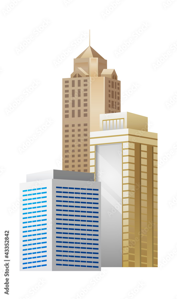 vector icon skyscraper